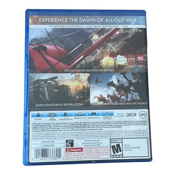 Battlefield 1 (Sony PlayStation 4 / PS4, 2016) - Picture 2 of 7